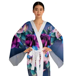 konvo Nation Long Sleeve Kimono Robe (AOP)