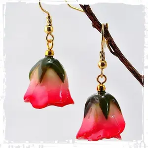 Real Forever Rose Bud Earrings