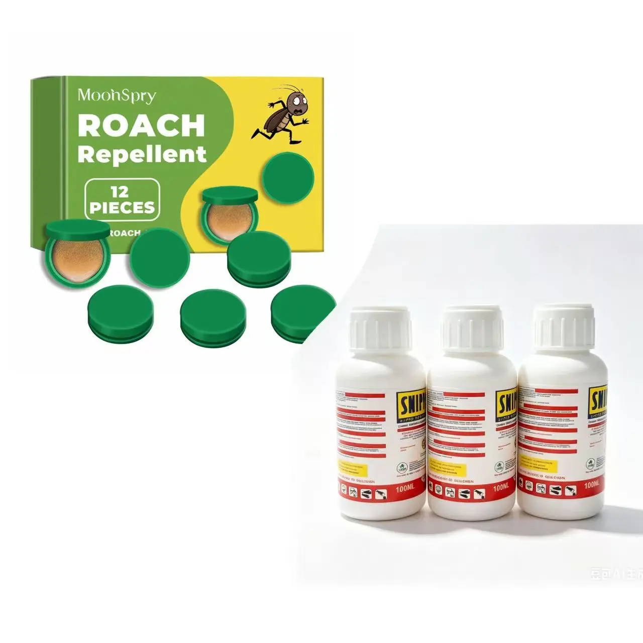 SNIPER Concentrated Insecticide Solution - Indoor Multi-Insect Pest Control for Kitchens, Restaurants - Kills Cockroaches, Flies, Mosquitoes, Spiders, Ants, Centipedes