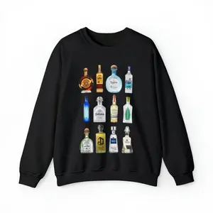 Vintage Tequila Sweatshirt Trendy Tequila Lover Unisex Sweatshirt Cotton Crewneck Classic
