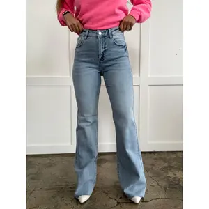 Luna High Rise Raw Cut Hem Bootcut Jeans