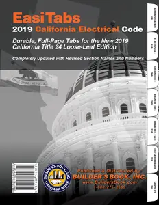 2019 California Electrical Code, Title 24 Part 3 Loose-Leaf EasiTabs