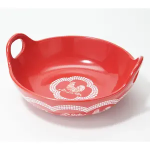 Temp-tations Doodle Doo 3-qt Deep Serving Bowl with Handles