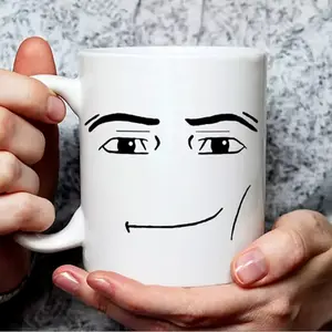 MAN FACE Mug, Funny Gamer Mug, Birthday Mug Novelty Coffee Mug Ceramic Drinkware