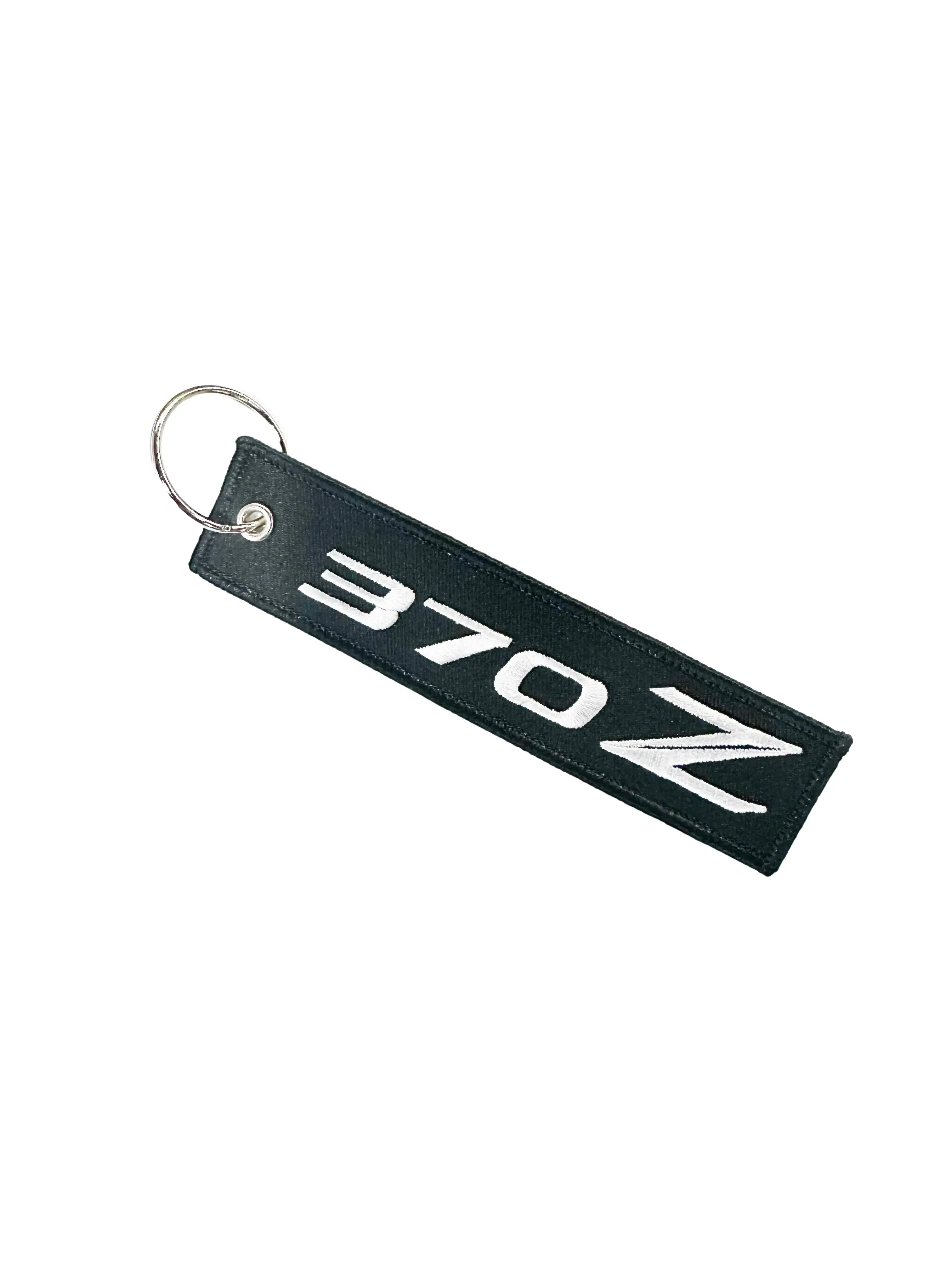 JDM Embroidered Keychain with 370z Sports Car Design