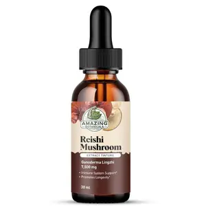 Reishi Mushroom Extract Tincture – 250mg per Serving – Dual Extract Liquid Supplement for Immune Function, Daily Wellness & Vitality – Vegan, Non-GMO, USA Made, Sugar & Alcohol-Free Drops – 1oz/30mL