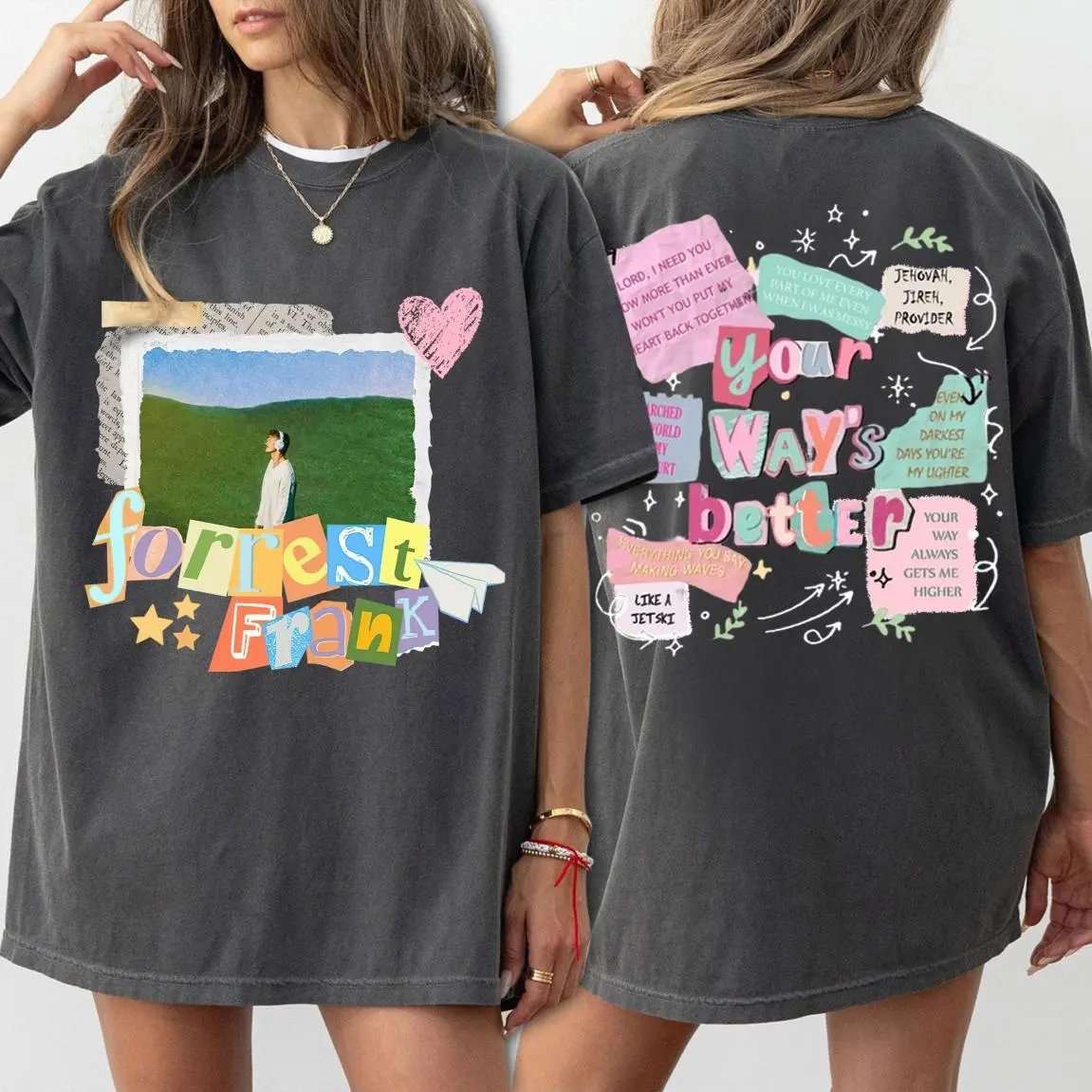 2 Side Forrest Frank Tour 2026, Your Ways Better T-shirt, Aesthetic Christian Music Merch, Gildan Unisex, Premium Quality Cotton, Easy to Wear, Just Throw It On