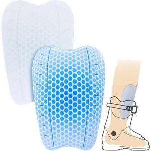 2Pcs/4Pcs Ski Guards Gel Pads, 6 x 4 Inch Snowboard Shin Pads, Reusable Ski Shin Protector Pad For Ski Boot Liner Reducing Pressure