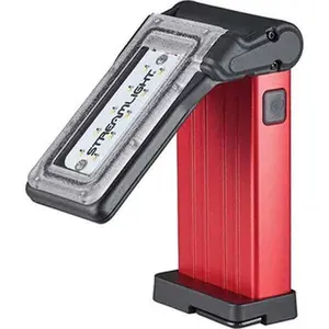 Streamlight Hands-Free Aluminum Body Flashlight - 500 Lumens White LED Bulb, Red Body, 360 Min Runtime, 1 Included Lithium-Ion Battery, Model 61501
