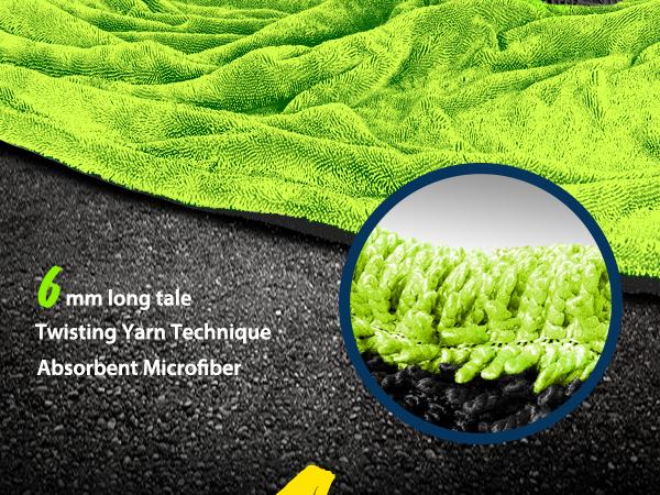 KKV Full-sized Drying Towel, 48x24“ Dual Sided Microfiber Car Cleaning Towel with Twisting Yarn Technique for SUVs, 1400GSM Super Absorbent, Scratch-free, Quick-dry, Machine Washable KKV Full-sized Drying Towel, 48x24“ Dual Sided Microfiber Car Cleaning Towel with Twisting Yarn Technique for SUVs, 1400GSM Super Absorbent, Scratch-free, Quick-dry, Machine Washable