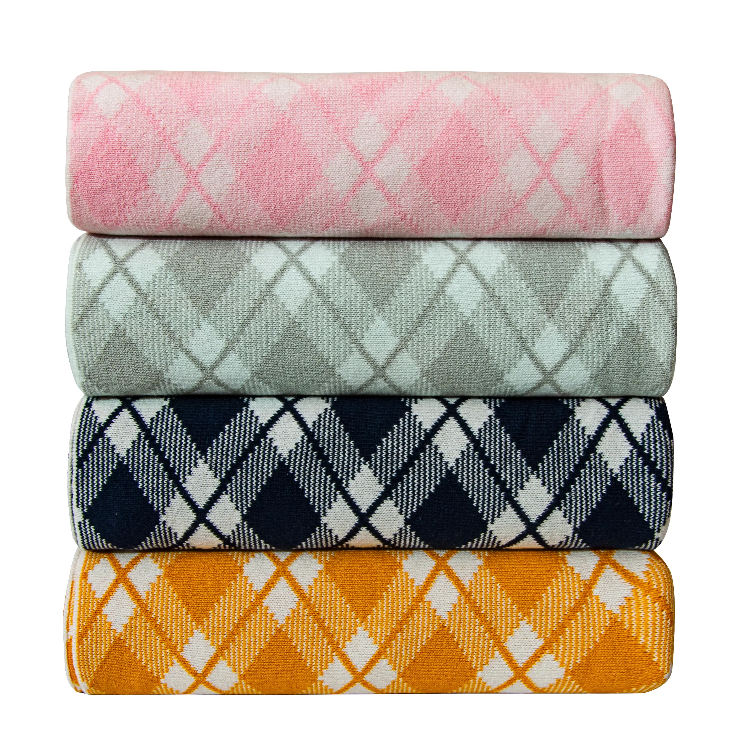 Bedsum Cotton Cable Knit Blanket, Super Soft and Breathable Warm Blanket for Sleep and Rest by  30 x 40 Inches