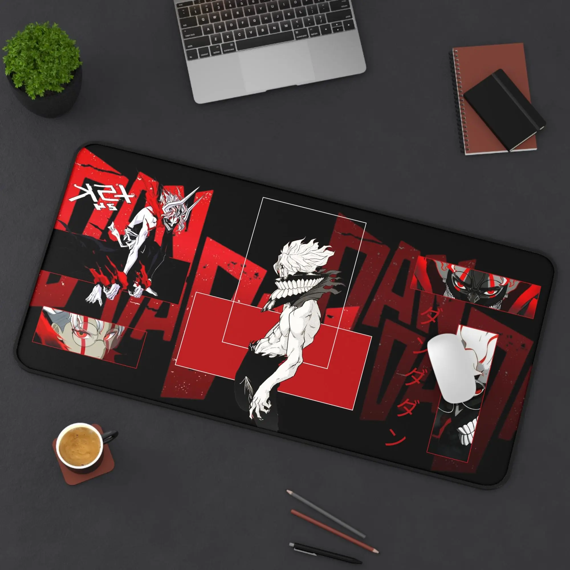 Dandadan Anime Desk Mat Large Cumputer Mat Authentic Cool Desk Mat Dandadan anime Okarun Dandadan Mouse Pad For Gaming Room Decor E-sport