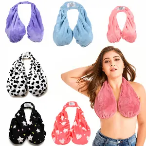Essential Towel Bra for Women, Water Absorbing Breathable Towel Wrap, Beach & Sports Towel Bra, Strapless Chest Wrap, Soft Double-Sided Plush, Nursing & Daily Wear