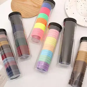 20pcs High Elasticity Seamless Hair Ties, Durable Rubber Bands for Women, Basic Style Hair Accessories, Perfect for Styling