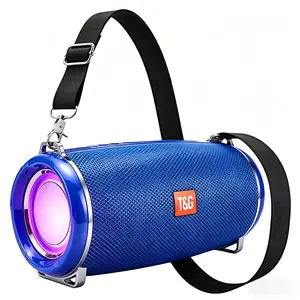 T&G 20W Peak Portable Bluetooth Speaker, Loud Wireless Outdoor Speaker with Strap, Deep Bass, FM Radio, TF/USB Support, IPX4, Rugged Boombox for Golf, Beach, Camping, Gifts for Men