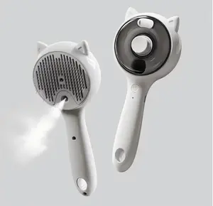 Pet Spray Grooming Brush, Anti-flying Hair Cat Brush for Removing Loose Fur
