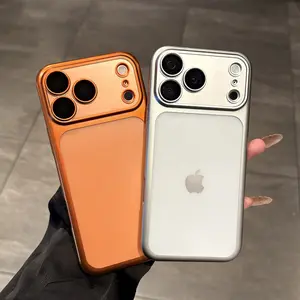 Phone Case, Suitable iPhone17 16 15 14 13 12  series Ultra-thin Advanced Lens Full Protection Drop-proof PC Electroplating Matte Hard Shell, Mobile Phone Protection, Stylish Protection, Minimalist Design, Scratch-resistant Shell