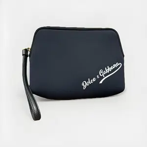 Pre-owned As Seen On Screen As Seen On Screen 7B523028 Dolce & Gabbana Neoprene Zip Cosmetic / Toiletry Pouch Black