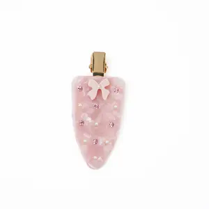 Chelchel's Angel Clips in Pink is the New Pink - Handmade Cellulose Acetate Side Clip