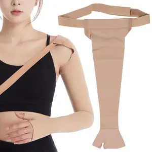 Fugacal Post Mastectomy Compression Sleeve, Anti Swelling Support Edema Swelling Lymphedema, 23-32mmHg (Left Hand XL)