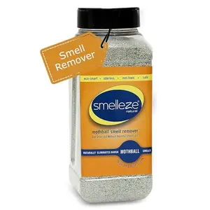 SMELLEZE Natural Mothball Smell Remover Deodorizer: 2 lb. Granules Gets Mothball Fumes & Odor Out