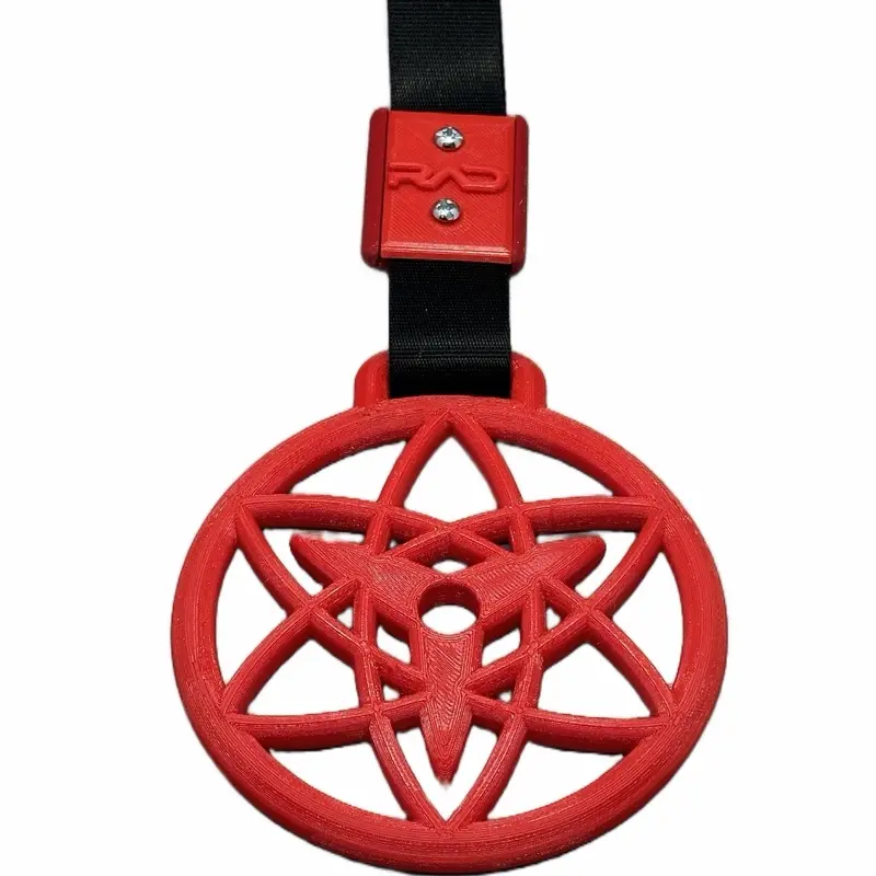 Sasuke eternal mangekyo sharingan , Tsurikawa Drift Charm, and Nylon Handle Strap.