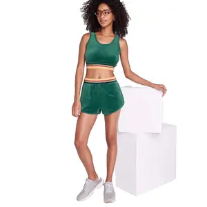 Women's Mid-Rise Velour Track Shorts - Wild Fable Size: XX-Large Fabric Fit