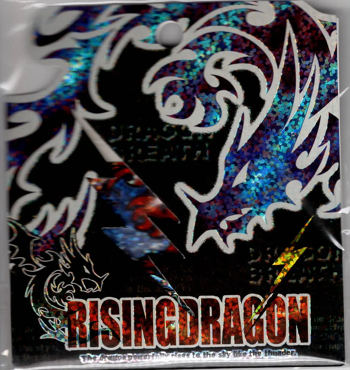 Q-Lia Vintage Rising Dragon Rare Sticker Sack