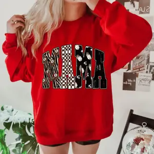 Zebra 8 ball MAMA Sweatshirt, western clothing, western cowgirl stuff, western outfits for women, country girl stuff, western tops, sweatshirts for women, country western clothing, western for women country clothes