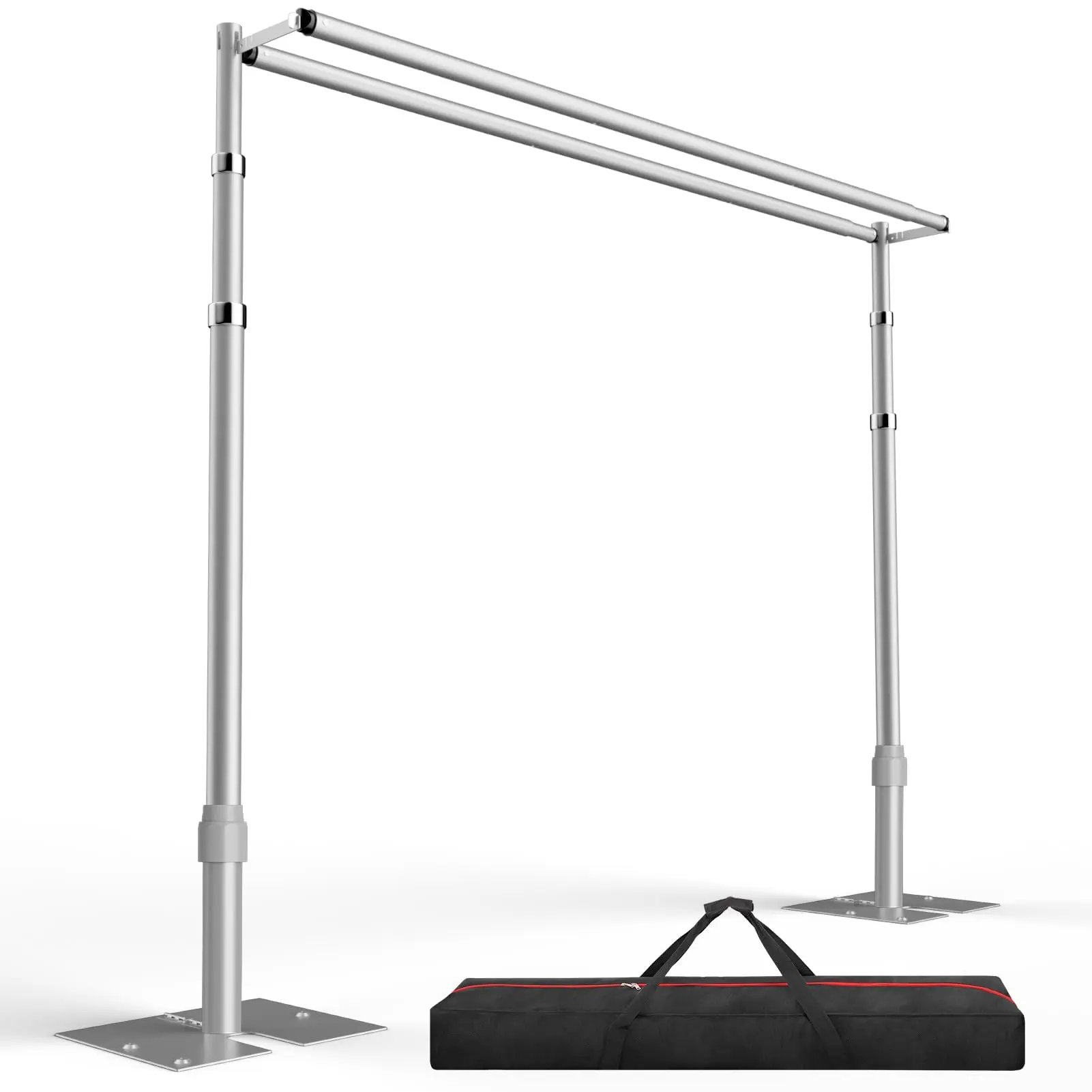 EMART 10x10ft Double Crossbar Pipe and Drape Backdrop Stand Kit, Heavy Duty Backdrop Stand, Adjustable Metal Frame with Flat Base for Wedding Birthday Party Decoration camera  from  tiktok