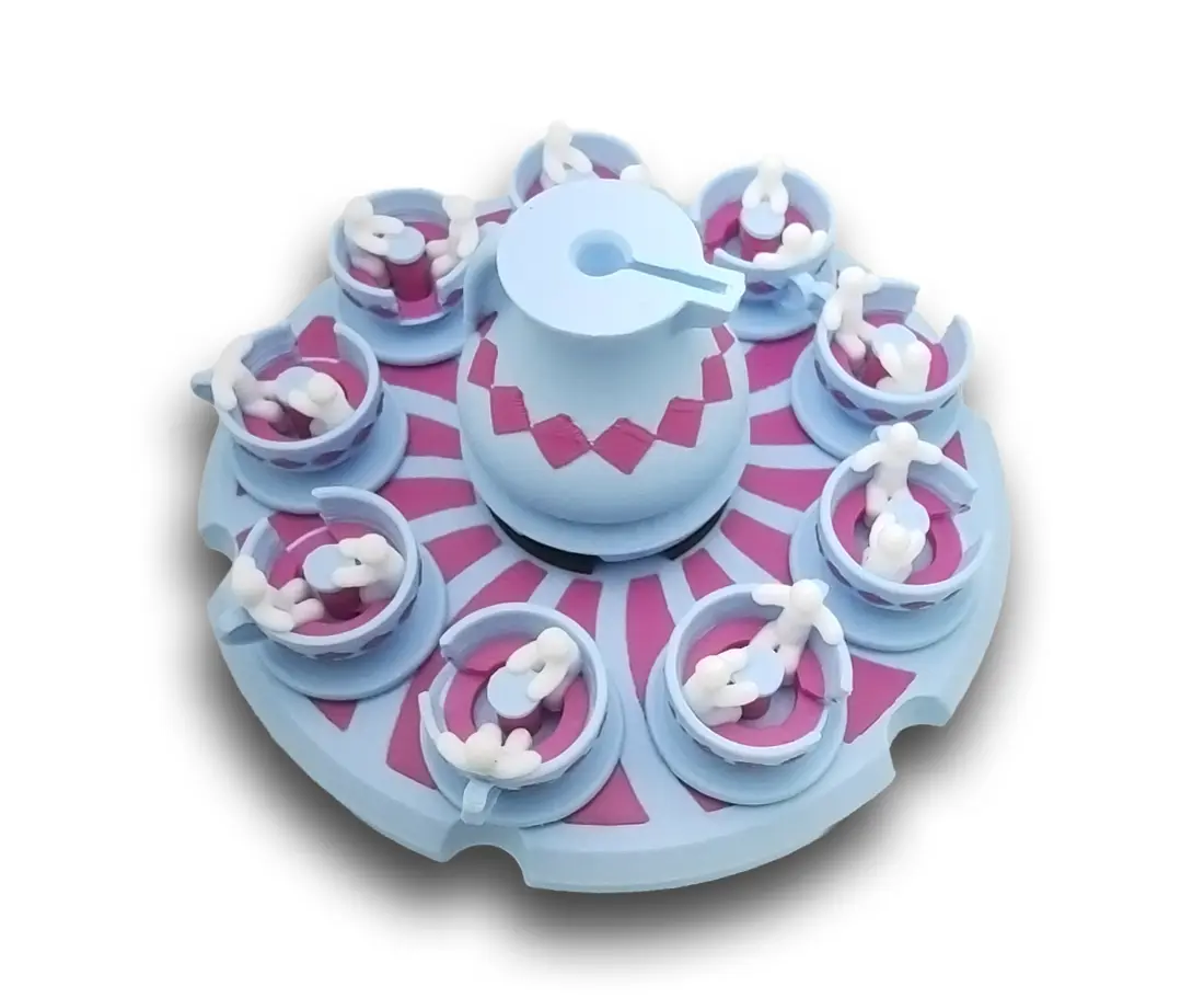 3D Tea Cup Ride Handheld Zoetrope — Please Read Product Details Before Ordering