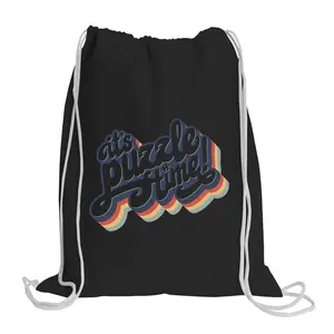 It's Puzzle Time Sport Cotton Drawstring Cinch Sack