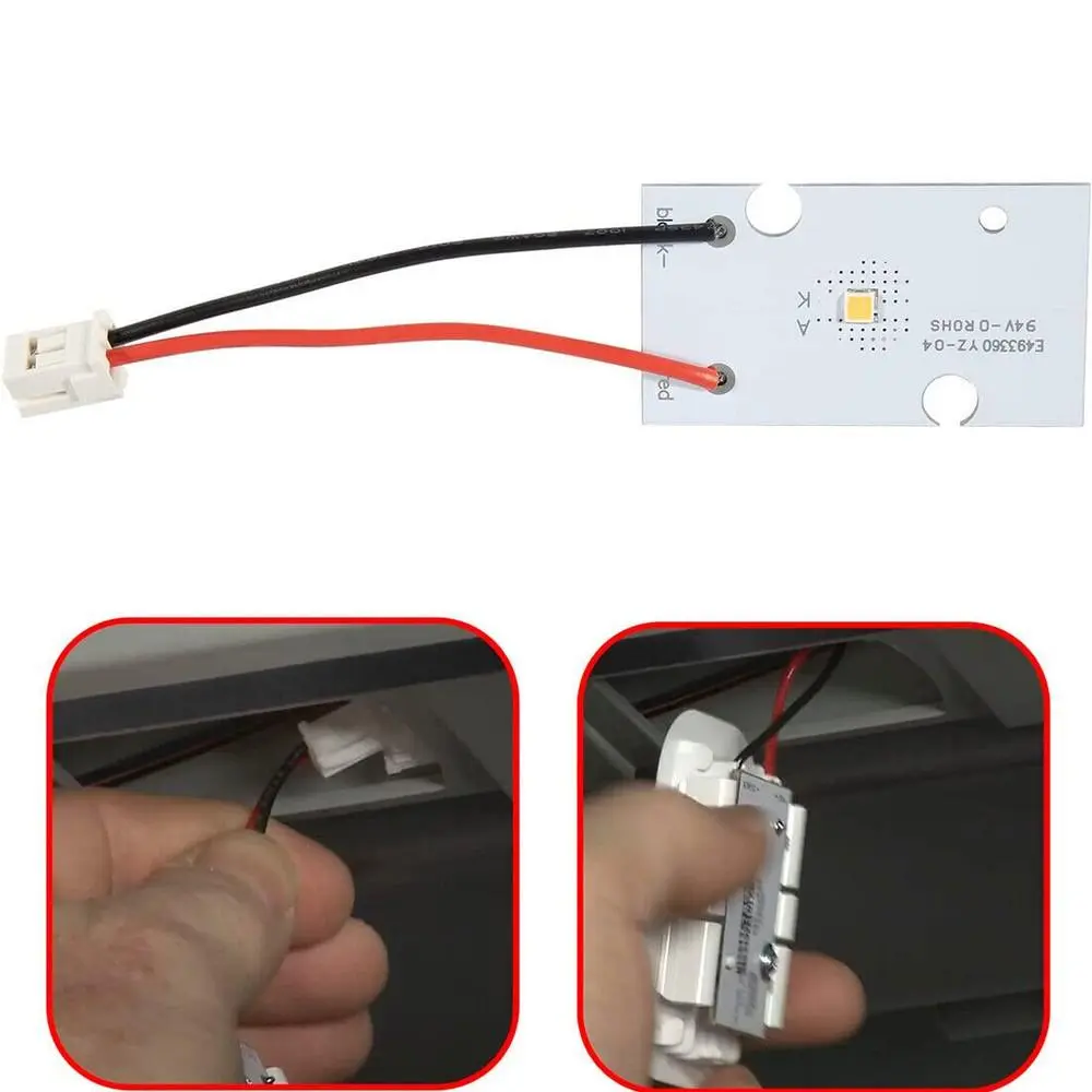 A W10843353 Refrigerator LED Light Board Module - Replacement Fridge Panel for KitchenAid, Maytag, Sears, Kenmore, Compatible with W10695459, W11205083, Car Repair Accessory