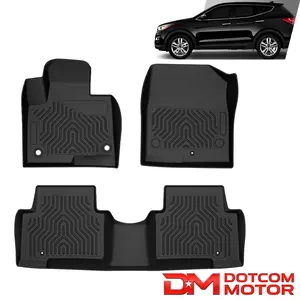 All Weather TPE Floor Mats Fit For 13-18 Hyundai Santa Fe 5-Passenger