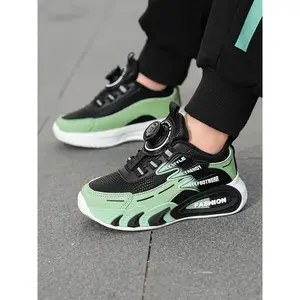 Low-Top Sports Shoes, Training Shoes, PU Leather Casual Running Sneakers, Non-Slip, Breathable, Comfortable for Boys & Girls