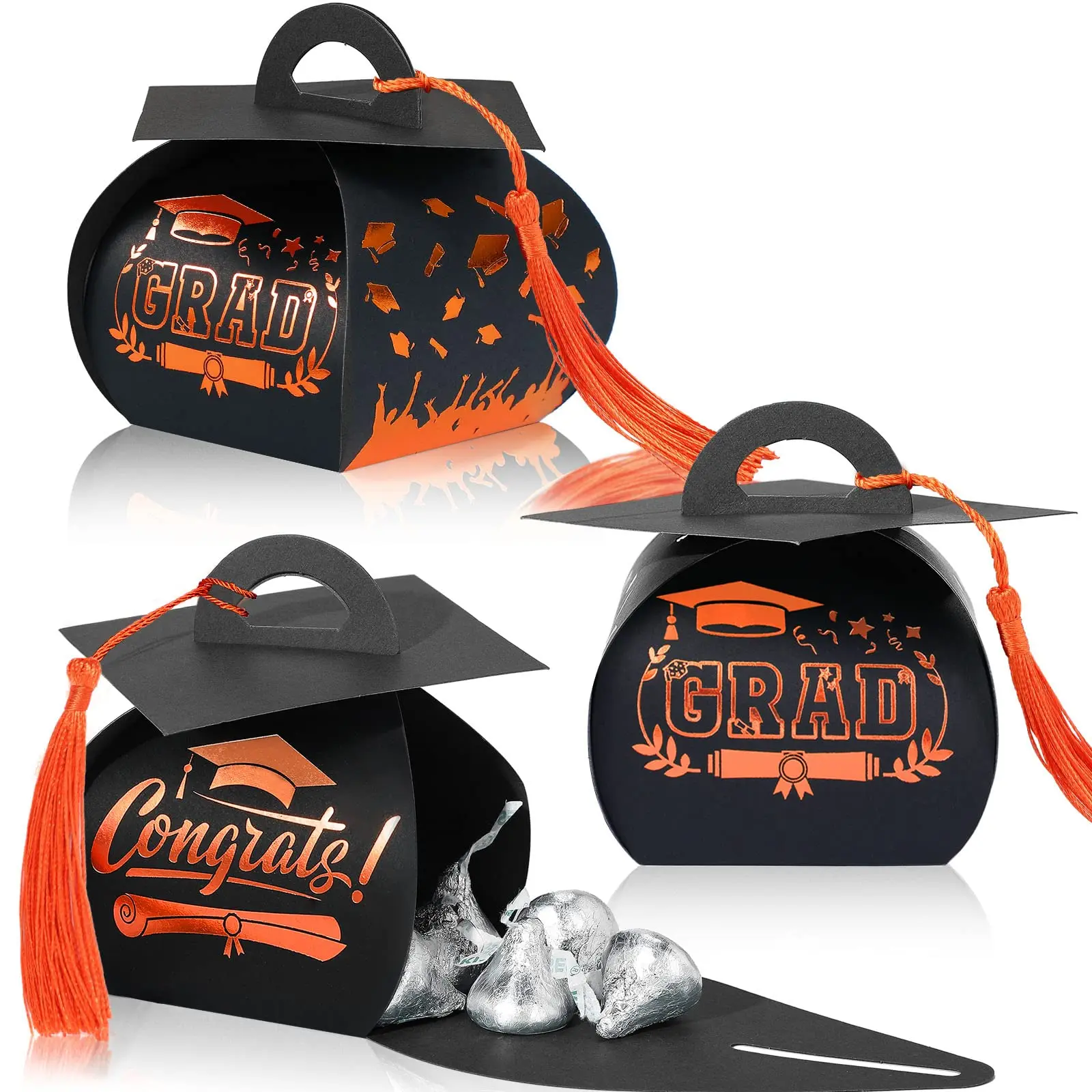 Black+Orange+Orange Tassel