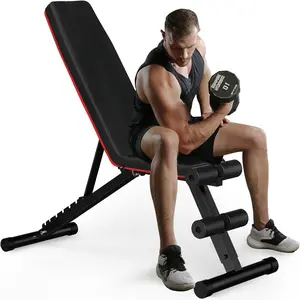 Adjustable Home Gym Dumbbell Bench Press Bench 800-pound capacity stable incline/decline bench for full-body workouts 2-second quick-fold sit-up bench for strength training
