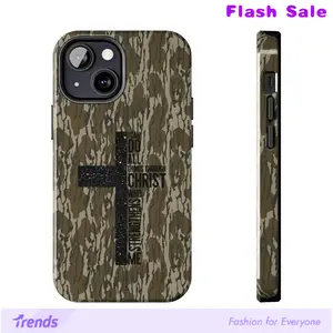 Vintage I Can Do All Things Through Christ Who Strengthens Me Camo Cross Phone Case 11 12 13 14 15 16