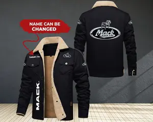 Personalized Mack Truck Cargo Fleece Lined Cotton Jacket, vintage style, Mack Truck, Mack Truck logo, Mack Truck Jacket