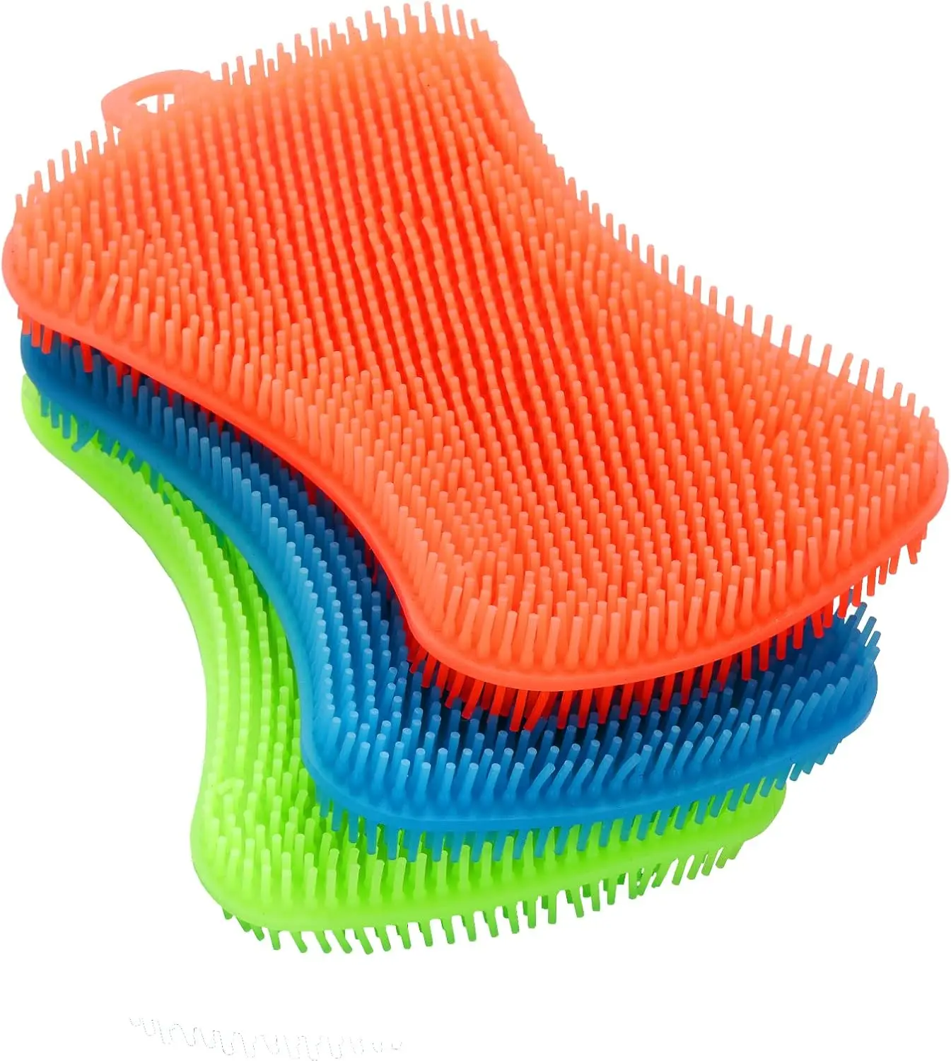 3PCS Silicone Dish Sponges, Multi-Purpose Kitchen Gadget Brush | Silicone Dish Sponges,Multi-Purpose and Efficient Sponge Kitchen Gadgets Sponges,,Especial Delicate Kitchen Sponge Brush