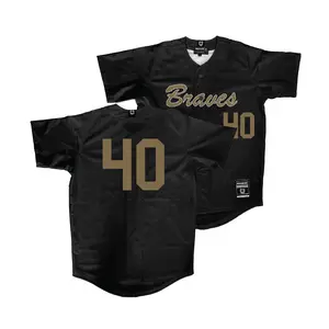 UNC Pembroke Baseball Black Jersey   - Frank Himmelreich III