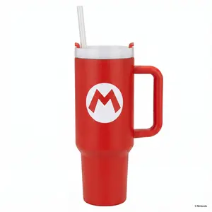 Super Mario- Mario Icon 40oz Stainless Steel Tumbler