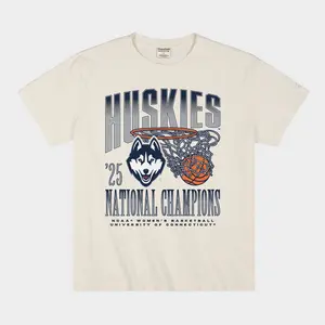 UConn Women's Basketball 2025 National Champs Heavyweight Tee