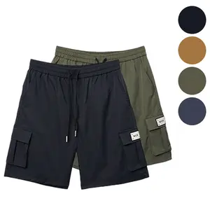Men's 2 Pack Classic Cargo Stretch Short Lightweight Running Shorts with Pockets Outdoorfun,Father's Day gift,Black Friday