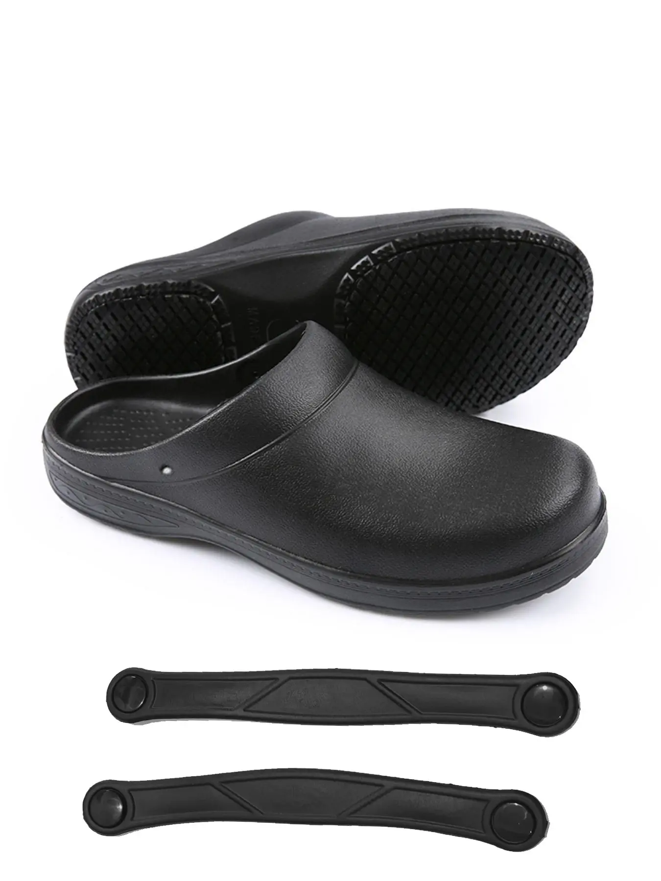 Non-Slip Work Clogs, Lightweight Waterproof Chef Shoes, Breathable Safety Footwear for Kitchen, Hospital, Outdoor Use