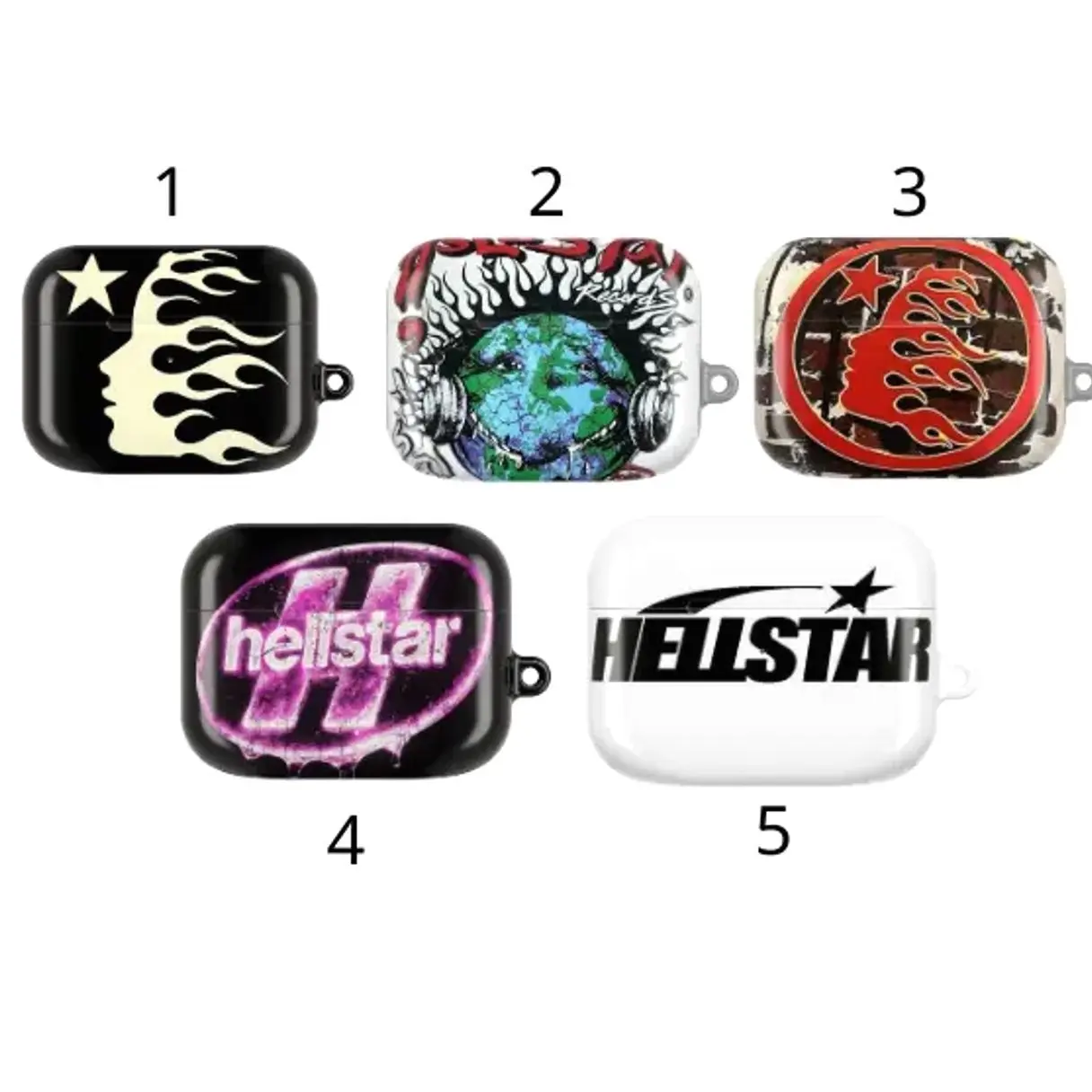He.llstar Airpod Case, Trending Street Style Airpods Case Cover For Airpods 1,2,3,4, Airpods Pro 1, 2, 3