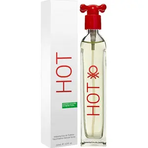 BENETTON GROUP HOT by UNITED COLORS Unisex Citrus Floral Long-Lasting EDT Type Perfume, 3.4 fl oz, for Daytime Wear, New in Box