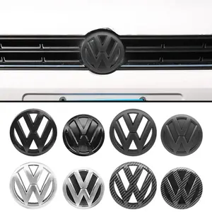 1/2Pcs Car Logo Front Grille Rear Trunk Decoration Sticker Car Decals Accessories For Volkswagen GTI Golf Polo 6 7 Passat VW CC Tiguan T-ROC Jetta
