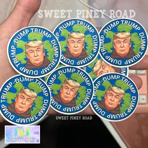 Dump Trump Poop Sticker Pack – Glossy Protest (10–100 pc)