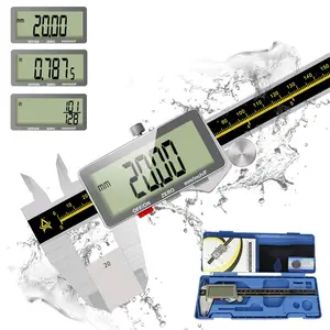 Digital Caliper, 0-6" Vernier Calipers Measuring Tool- Micrometer with Large LCD Screen,Metal Metric Measure Caliper for Engineer Carpenter,Auto-Off Feature,Inch/Fraction/Millimeter